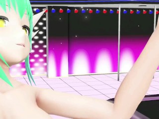 HENTAI KIYOHIME FATE SERIES BERSERKER NUDE DANCE MMD 3D PONYTAIL LONG GREEN HAIR COLOR EDIT SMIXIX