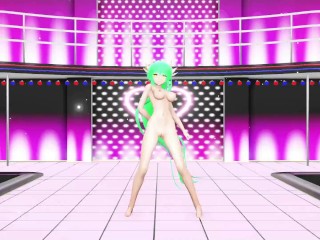 HENTAI KIYOHIME FATE SERIES BERSERKER NUDE DANCE MMD 3D PONYTAIL LONG GREEN HAIR COLOR EDIT SMIXIX