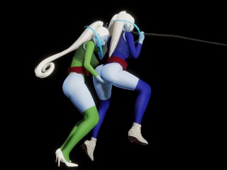 Dragon ball super: Vados Futa x Marcarita cowgirl in space