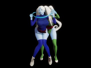 Dragon ball super: Vados Futa x Marcarita cowgirl in space