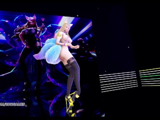 [MMD] K/DA - The Baddest Ahri Hot Nude Dance League of Legends KDA