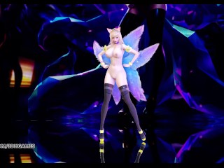 [MMD] K/DA - The Baddest Ahri Hot Nude Dance League of Legends KDA