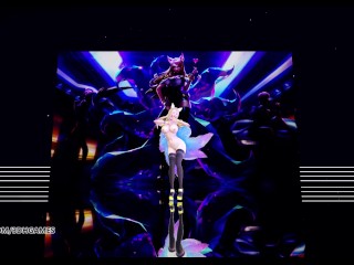 [MMD] K/DA - The Baddest Ahri Hot Nude Dance League of Legends KDA