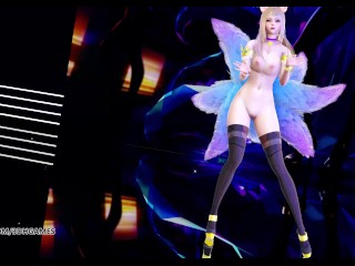 [MMD] K/DA - The Baddest Ahri Hot Nude Dance League of Legends KDA