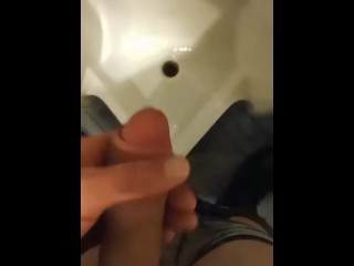 Pre-op Transgal Peeing In A Urinal