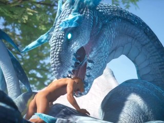 Guy dicked down a Huge Dragon