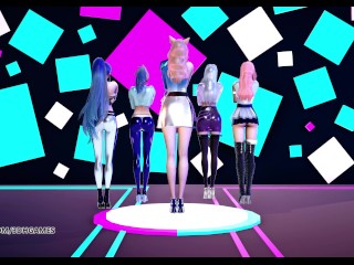 [MMD] EXID - DDD Hot Kpop Dance Ahri Akali Evelynn Kaisa Seraphine League of Legends KDA