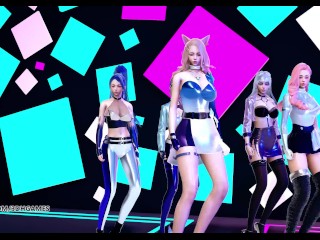 [MMD] EXID - DDD Hot Kpop Dance Ahri Akali Evelynn Kaisa Seraphine League of Legends KDA