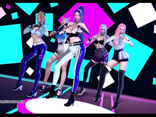 [MMD] EXID - DDD Hot Kpop Dance Ahri Akali Evelynn Kaisa Seraphine League of Legends KDA