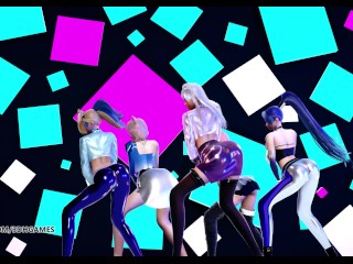 [MMD] EXID - DDD Hot Kpop Dance Ahri Akali Evelynn Kaisa Seraphine League of Legends KDA