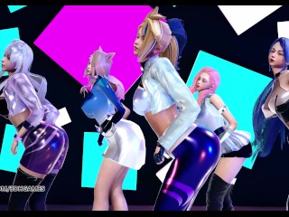 [MMD] EXID - DDD Hot Kpop Dance Ahri Akali Evelynn Kaisa Seraphine League of Legends KDA