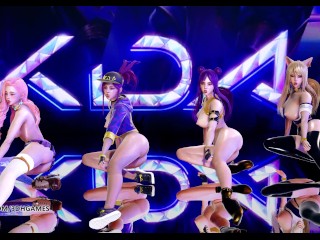 [MMD] BLACKPINK - Forever Young Nude Kpop Dance Ahri Akali Kaisa Evelynn Seraphine KDA