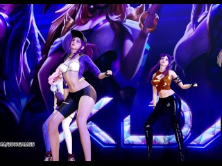 [MMD] BLACKPINK - Forever Young Hot Striptease Ahri Akali Kaisa Evelynn Seraphine KDA