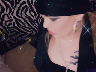 Gypsy enchantress' mesmerizing magic spell. Captivating you with my big pussy and multiple sex toys.