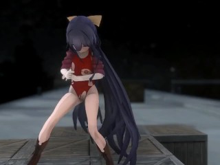 KANTAI COLLECTION KAMIKAZE HENTAI MMD 3D TORN COTHES DANCE KANCOLLE BLUE HAIR COLOR EDIT SMIXIX