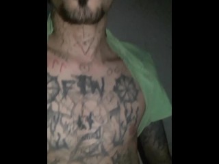 Vampire tattooed satanist cum big cock from brazil