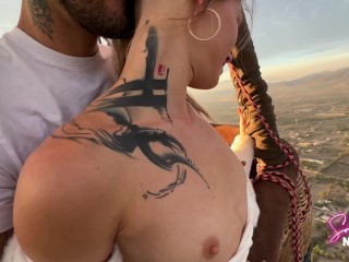 Sammmnextdoor Date Night #05 - Passionate sunrise sex (she swallows) over pyramids in an air balloon