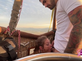 Sammmnextdoor Date Night #05 - Passionate sunrise sex (she swallows) over pyramids in an air balloon