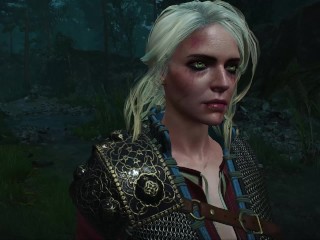 Ciri ryona - bitten by dogs + ragdoll dlc outfit - The Witcher 3 リョナ