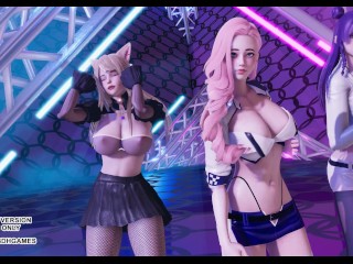 [MMD] Twice - Breakthrough Ahri Kaisa Seraphine League of Legends KDA Sexy Kpop Dance 4K 60FPS