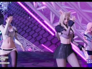 [MMD] Twice - Breakthrough Ahri Kaisa Seraphine League of Legends KDA Sexy Kpop Dance 4K 60FPS