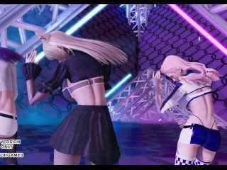 [MMD] Twice - Breakthrough Ahri Kaisa Seraphine League of Legends KDA Sexy Kpop Dance 4K 60FPS