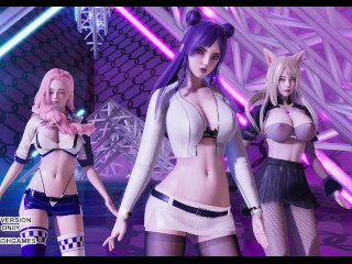 [MMD] Twice - Breakthrough Ahri Kaisa Seraphine League of Legends KDA Sexy Kpop Dance 4K 60FPS