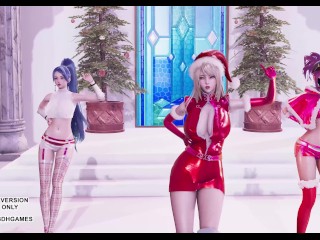 [MMD] All I Want for Christmas Is You Ahri Akali Kaisa Sexy Dance League of Legends KDA