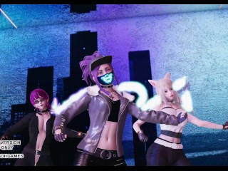 [MMD] Chung ha - Bicycle KDA Ahri Akali Evelynn Sexy Kpop Dance 4K League of Legends Hot Kpop Dance