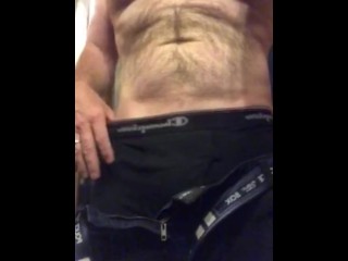 Teasing you with my flaccid uncut cock - Wanna help make it hard?