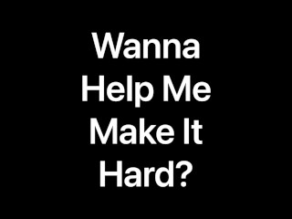 Teasing you with my flaccid uncut cock - Wanna help make it hard?