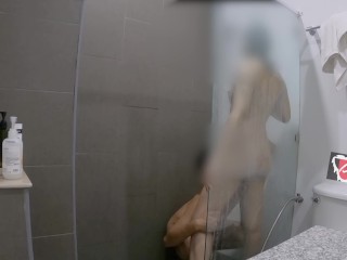 Thai couple has raw hot shower sex, passionate fuck ห้องน้ำหรรษา เย็ดสาวขาวอวบ โครตเสียว