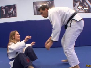 Karate Girl so Pretty and Fucking Hardcore with his coach