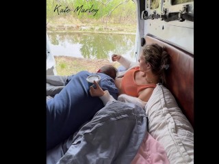 Fingering Kate Marley in Nature - Real Outdoor Orgasm at the Campsite