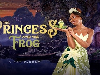 Ebony Babe Lacey London as PRINCESS Tiana Turns FROG Into Lover VR Porn