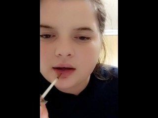 Big Lip gloss fetish