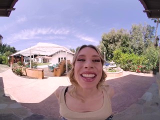 Blonde Babe Anya Olsen Celebrates New Electric Car With Wild Energetic Fuck VR Porn