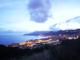 Blowjob and titfuck on the public hill park in Salerno (Amalfi Coast)