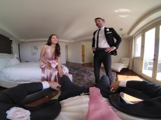 VR BANGERS Slutty Bridesmaid Bella Rolland Seducing With Her Curvy Ass VR Porn