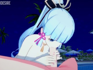 AYAKA COCK SUCKING BLOWJOB HENTAI GENSHIN IMPACT