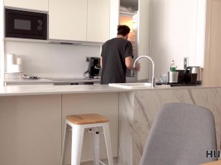 HUNT4K. Guy watches how buddy nails his pretty girlfriend after shower