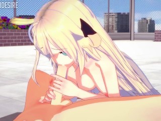 SKY STRIKER ACE RAYE ENGAGE! A BLOWJOB HENTAI YU-GI-OH!