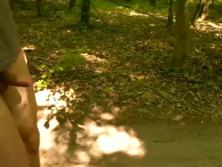 I have to go to work - horny guy, quick sex in the woods