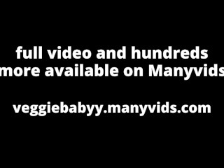 creamy orgasms and cum tasting with glass dildo - preview - veggiebabyy - full video on Manyvids!