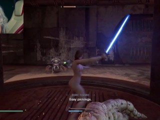 jedi fallen order nude mod gameplay pt6 star wars | collinwayne Bonnie Bunny onlyfans Obi wan kenobi