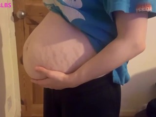 4-12 weeks pregnant belly progression 