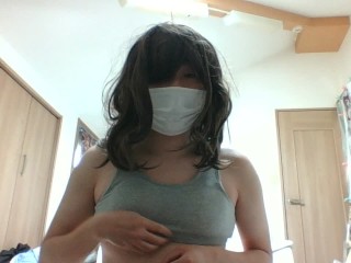 地味な貧乳ぽっちゃりメンヘラ人妻が音楽をかけながら乳首いじりオナニー1時間耐久【安眠】