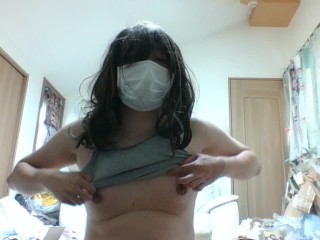 地味な貧乳ぽっちゃりメンヘラ人妻が音楽をかけながら乳首いじりオナニー1時間耐久【安眠】