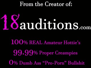 18auditions REAL Amateur Creampie 18yo x Jay Bank Presents