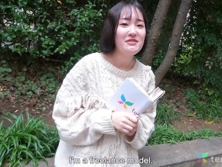 Amateur model Hana Kawamura from Tokyo Japan gets naked and shows us her spread open pussy part 1